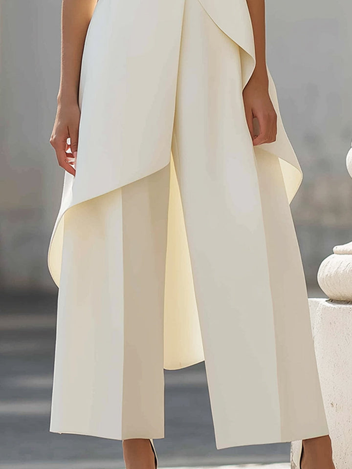 Tabitha – Asymmetric Panel Wide-Leg Set