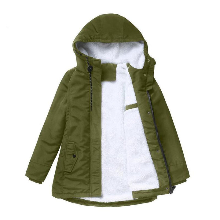 Emmeline – Hooded Winter Coat with Sherpa Lining