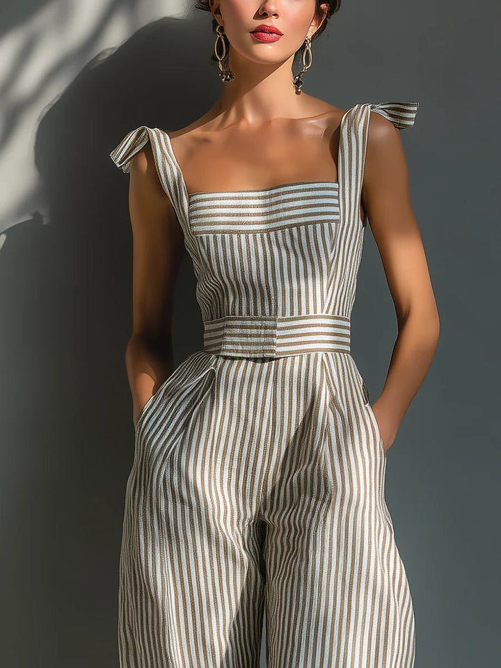 Pauline – Striped Wide-Leg Jumpsuit