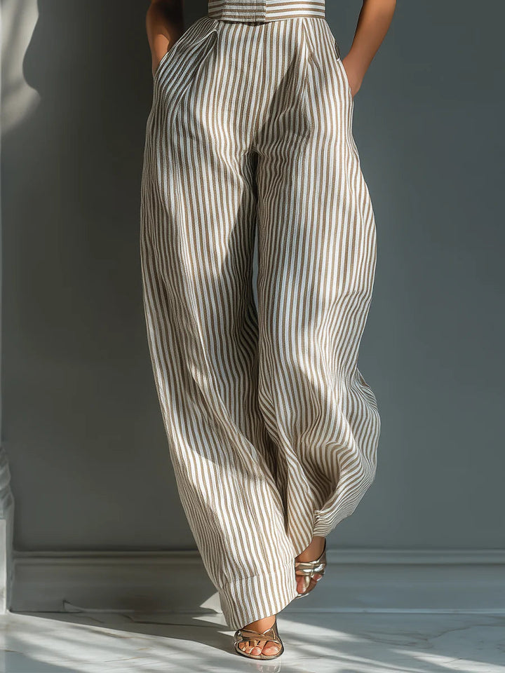 Pauline – Striped Wide-Leg Jumpsuit