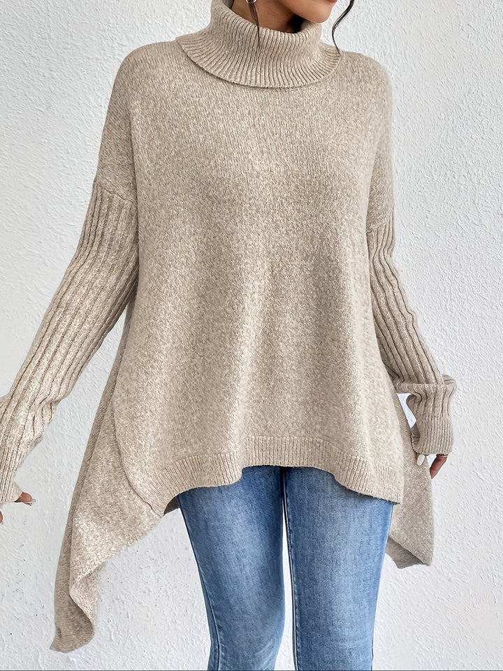 Nicola – Oversized Turtleneck Knit Jumper
