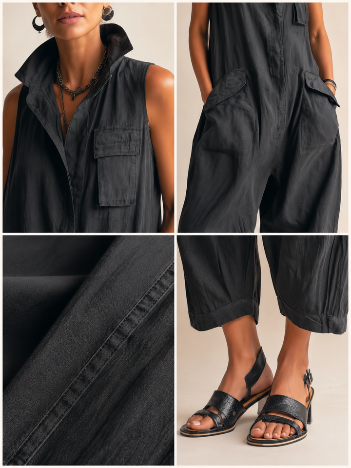 Mavis – Relaxed Cargo Jumpsuit