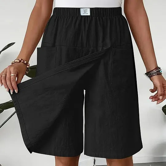 Lowri – Relaxed Wide Leg Casual Shorts