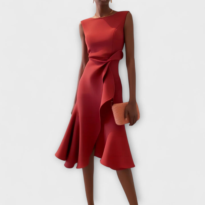Rhiannon | Draped Asymmetric Midi
