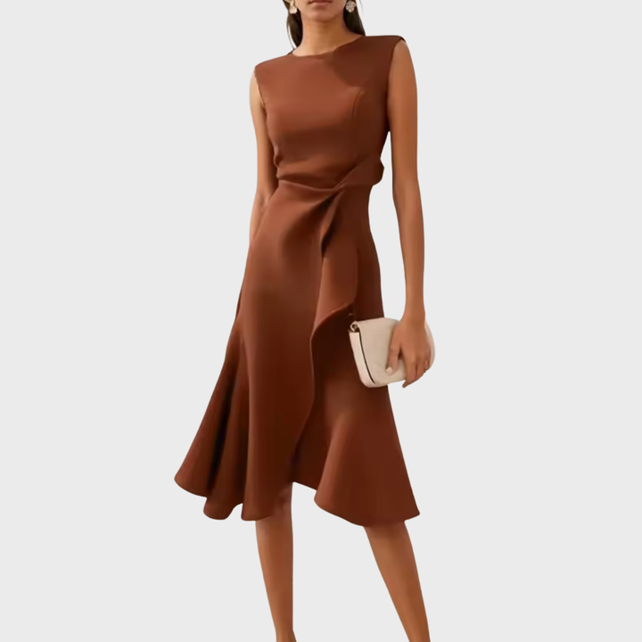Rhiannon | Draped Asymmetric Midi