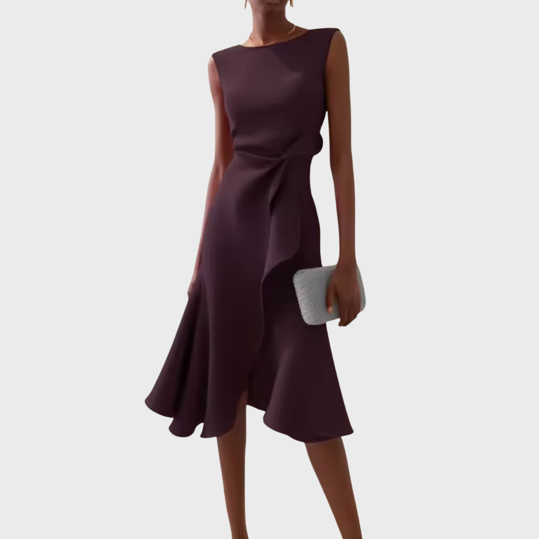 Rhiannon | Draped Asymmetric Midi