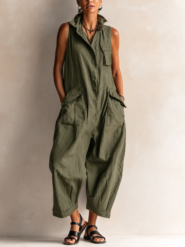 Mavis – Relaxed Cargo Jumpsuit