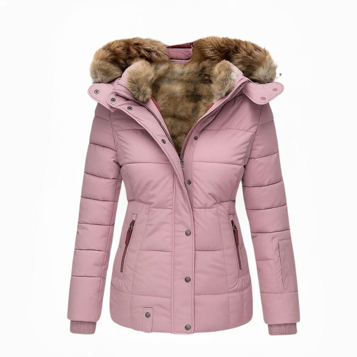 Saskia – Faux-Fur-Lined Hooded Winter Coat