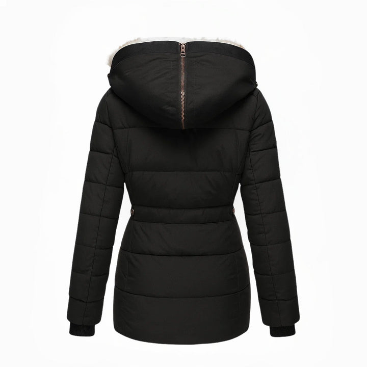 Saskia – Faux-Fur-Lined Hooded Winter Coat