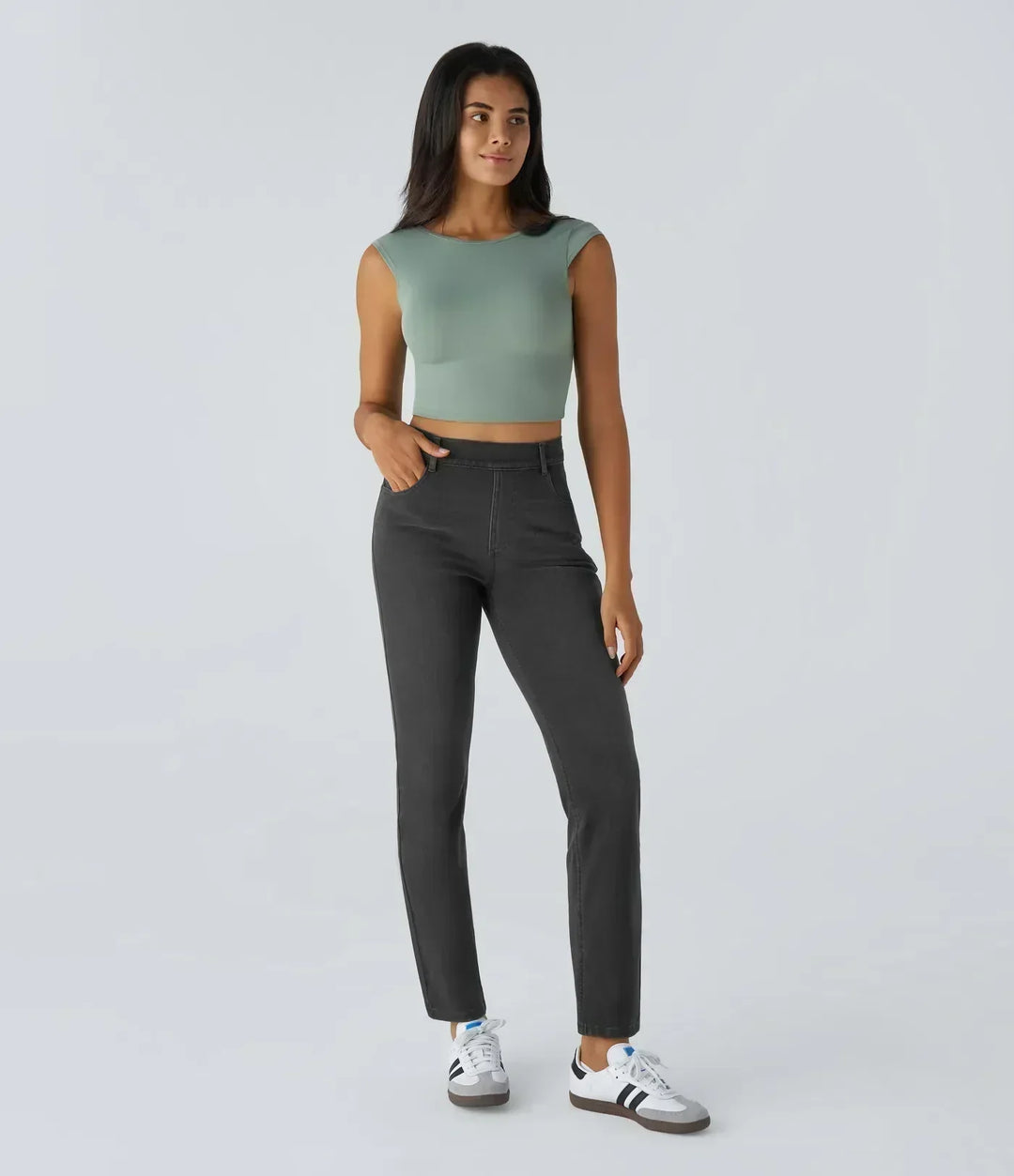 Elisha | Elastic and Comfortable Trousers with High Waist