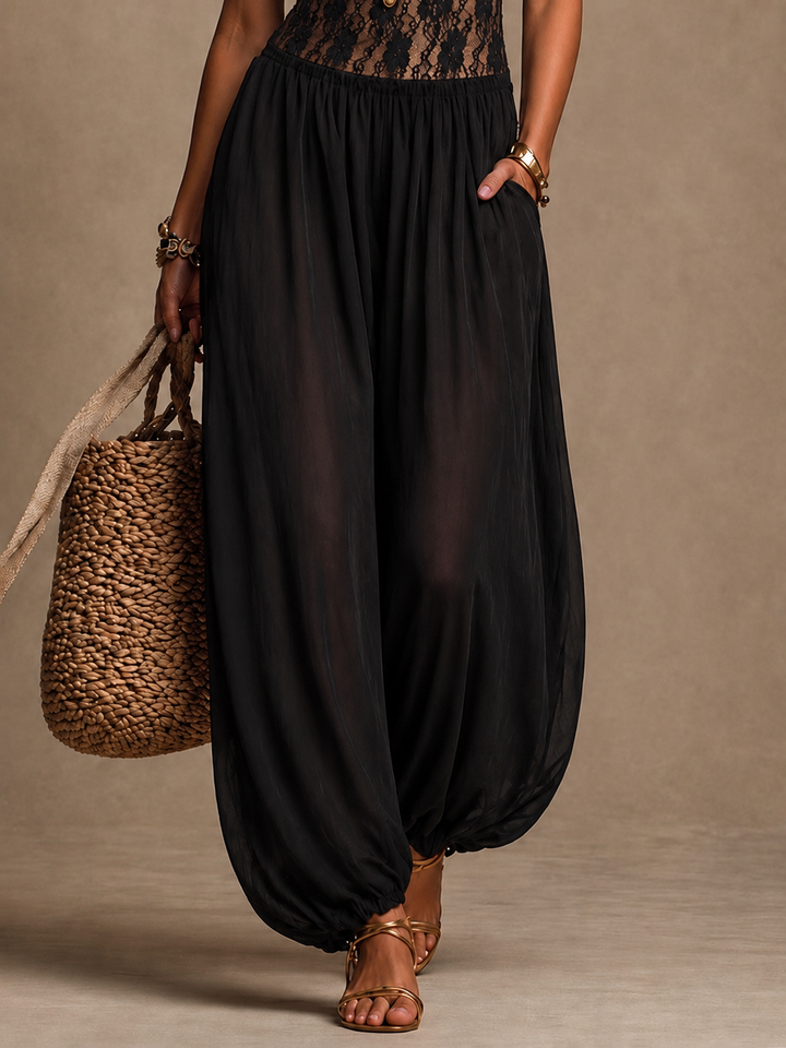 Paulina – Lace Bodice Harem Jumpsuit