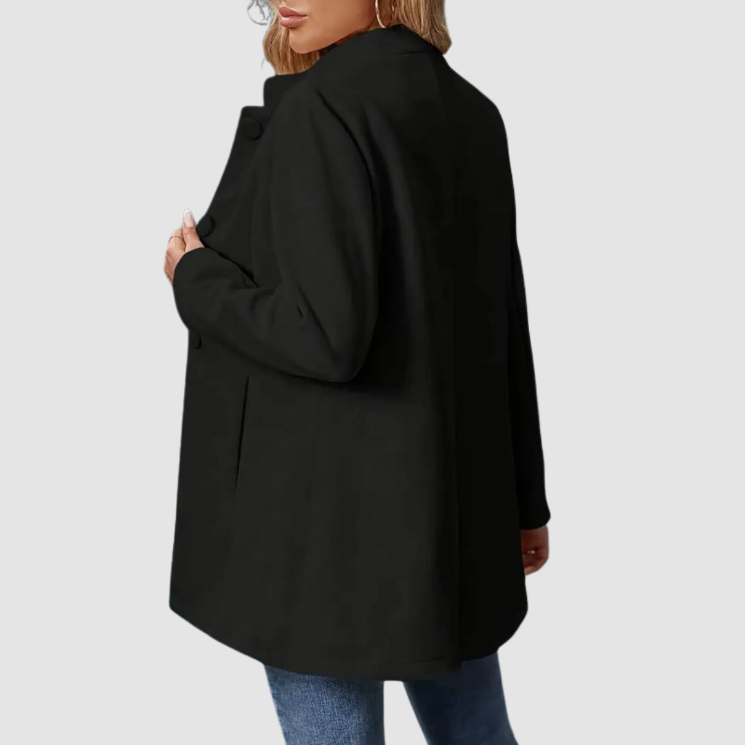 Annette – Timeless Elegant Stand Collar Coat