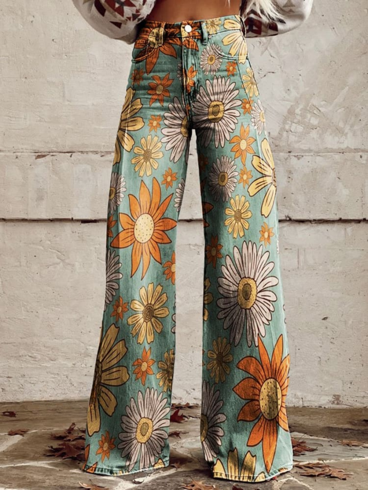 Nettie | Palazzo Trousers Floral