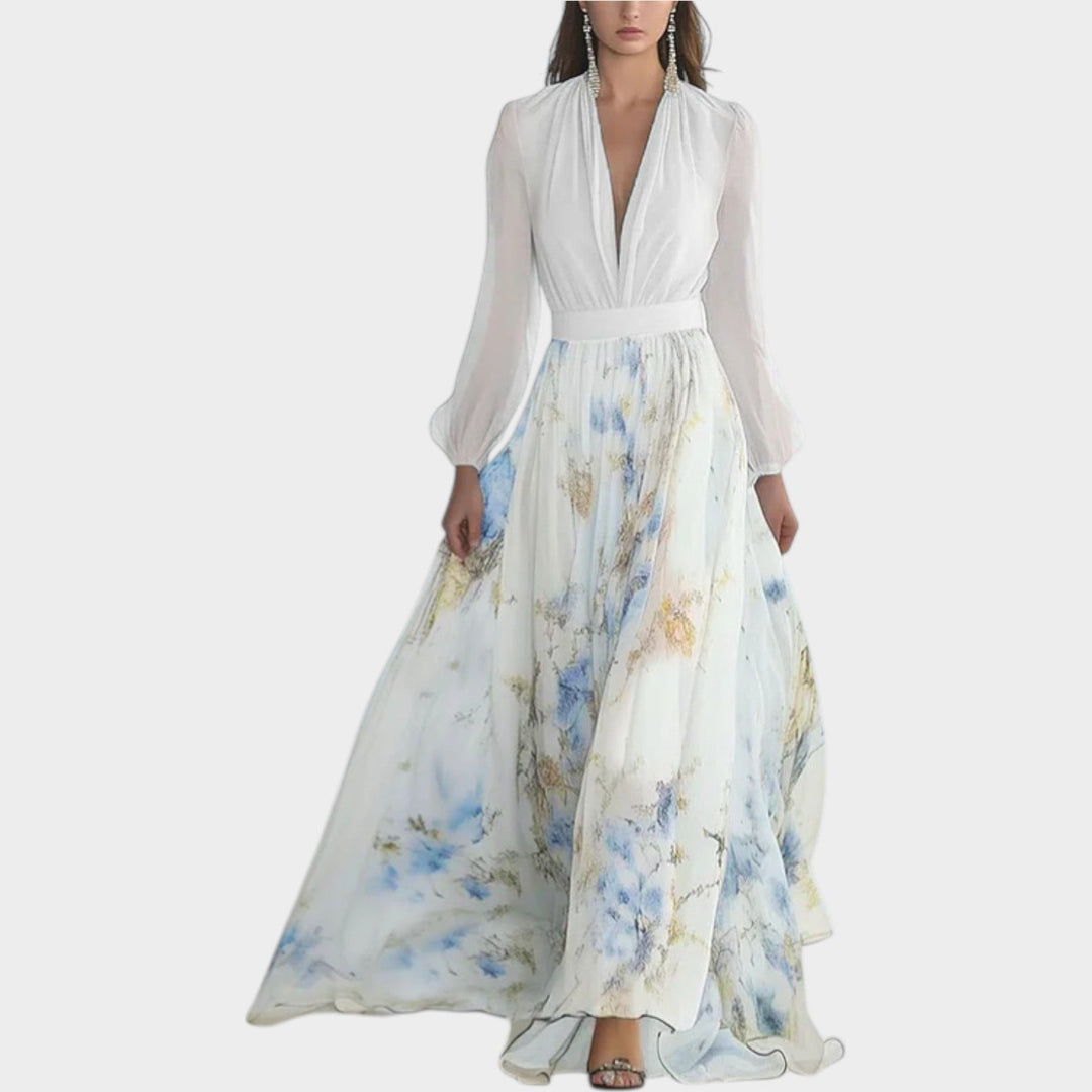 Minerva – Floral Chiffon-Look Maxi Dress