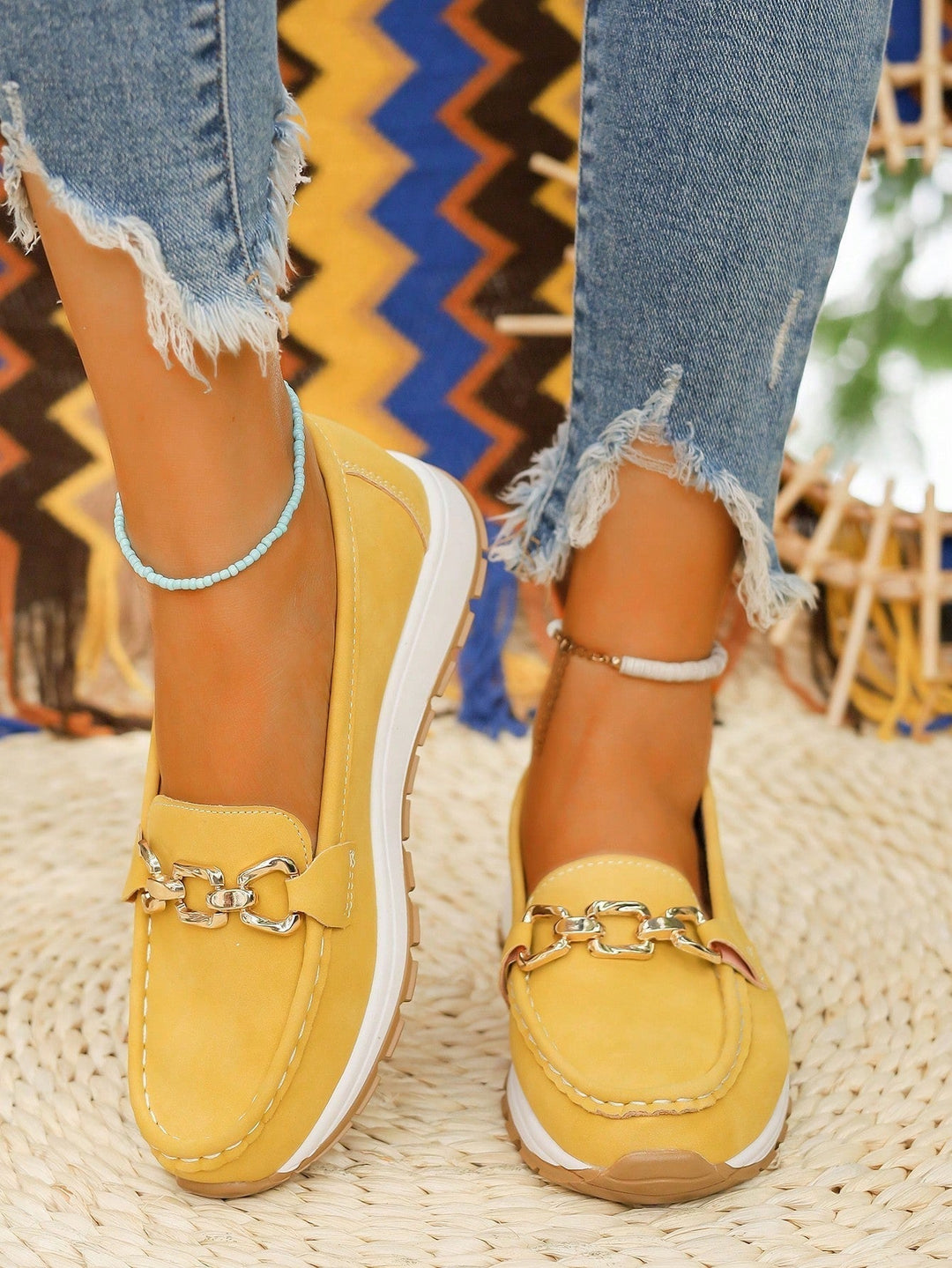 Dana | Flat Buckle Loafers