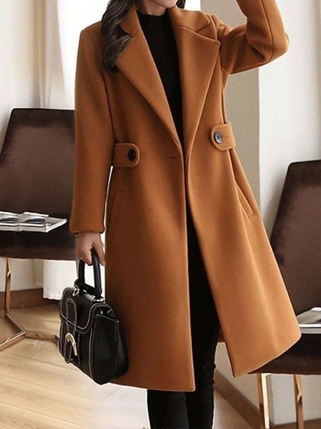 Halina – Elegant Longline Tailored Coat