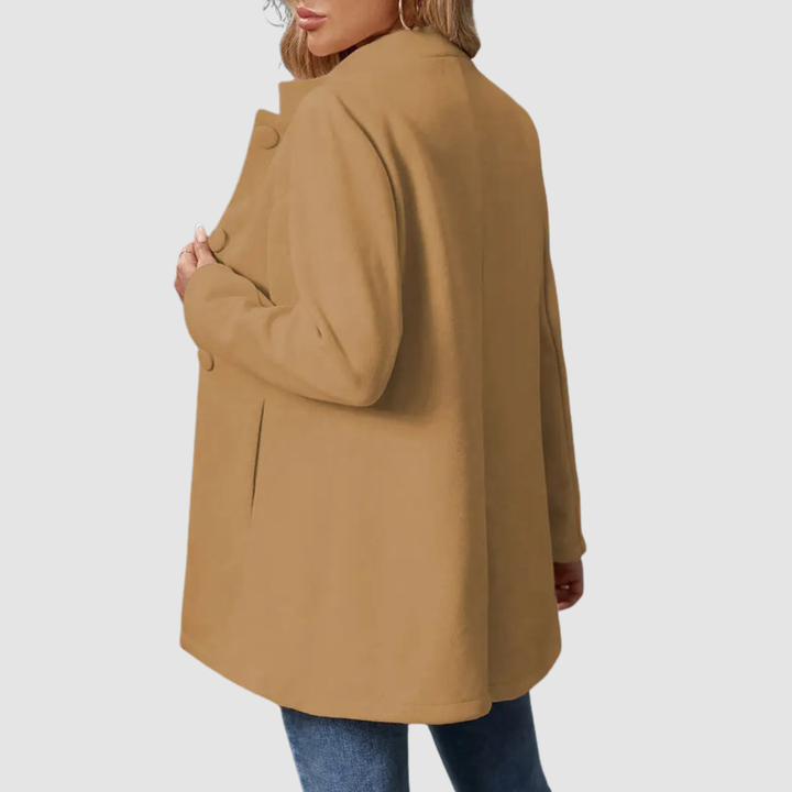 Annette – Timeless Elegant Stand Collar Coat