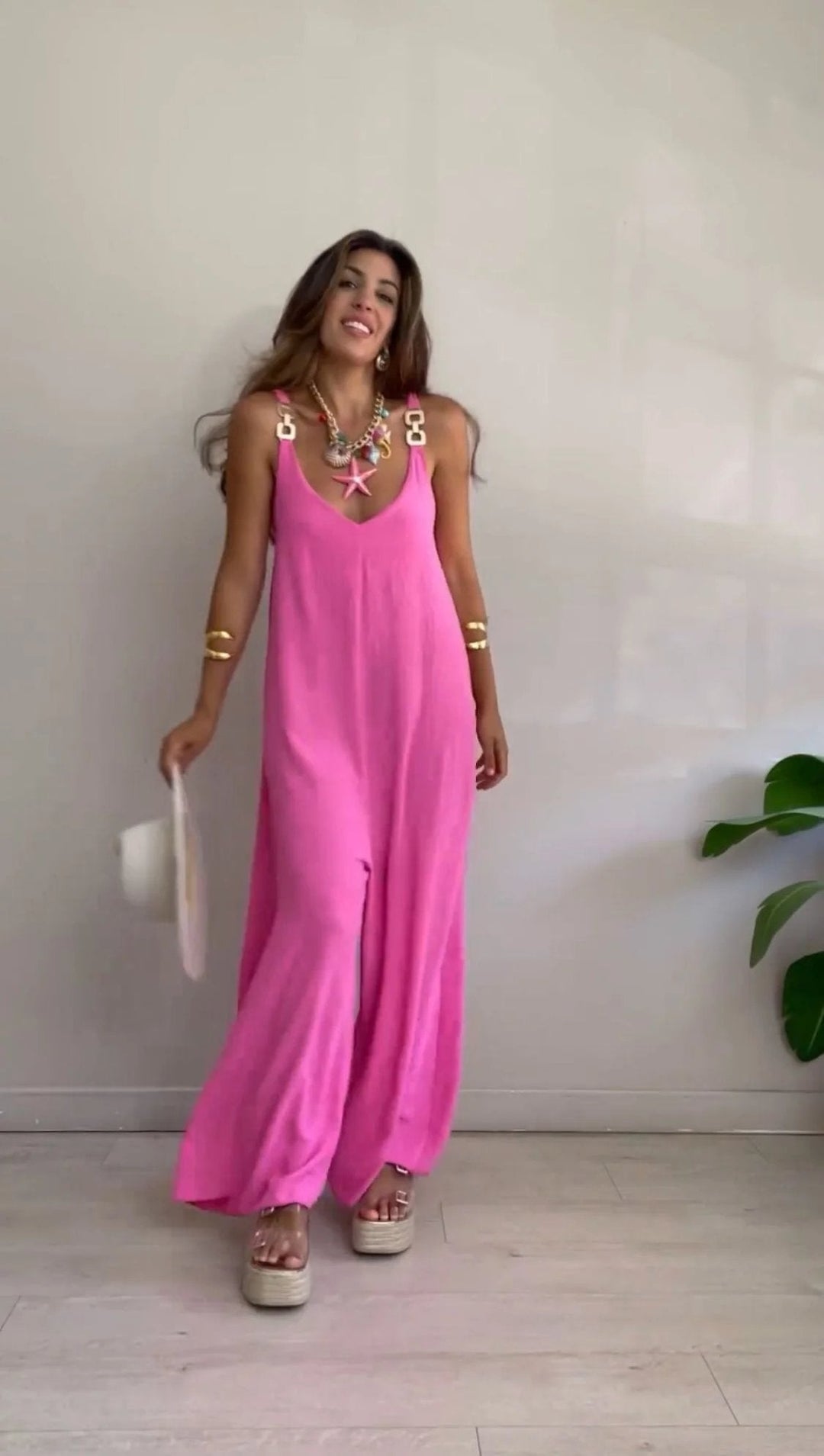 Caoimhe – Relaxed Wide-Leg Sleeveless Jumpsuit