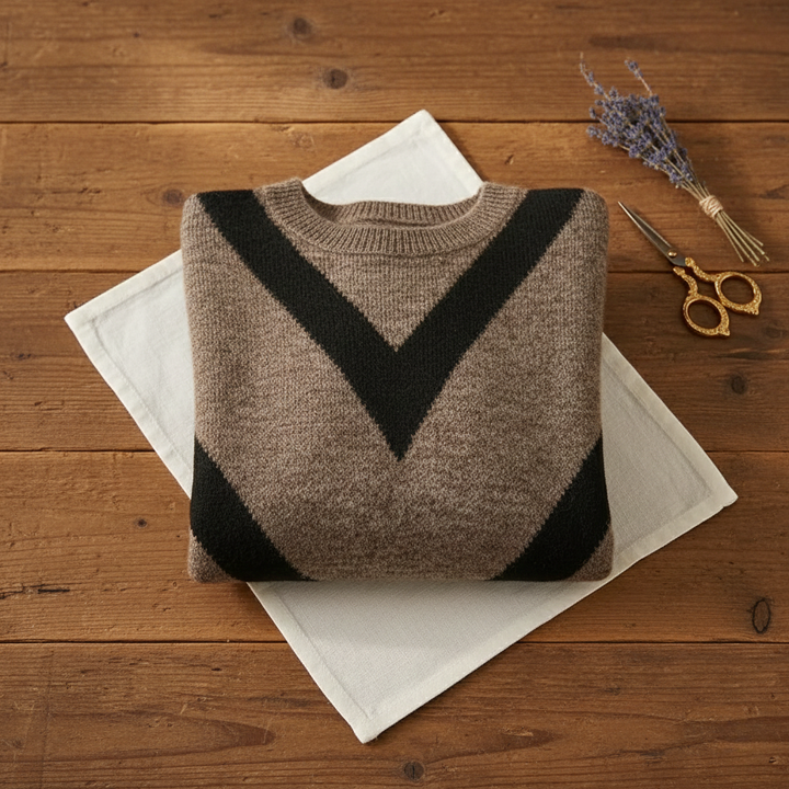 Marina – Chevron Knit Jumper