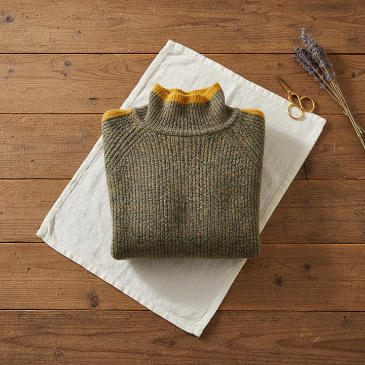 Cynthia – Ribbed Turtleneck Jumper