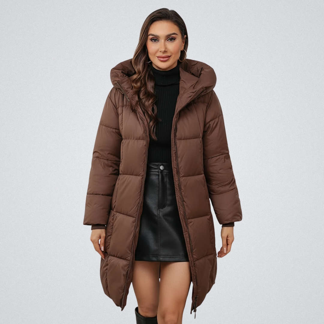 Cordelia – Hooded Long Puffer Coat