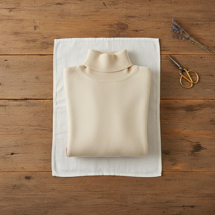 Rhona – Colour Block Turtleneck Jumper