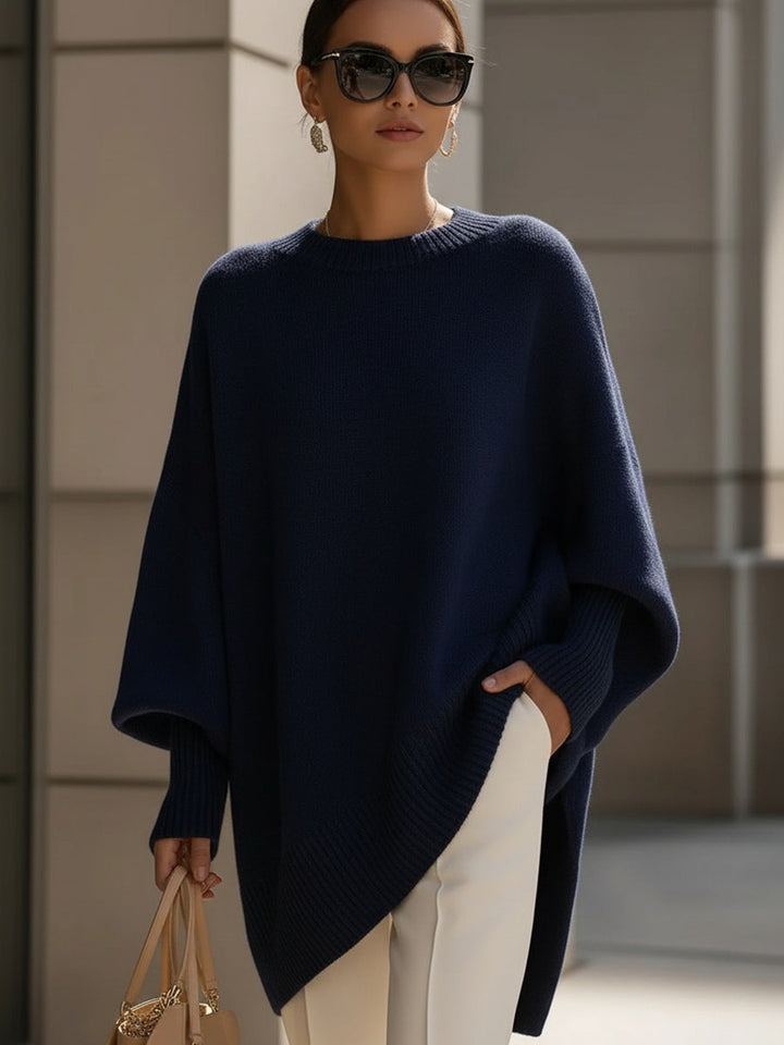 Bryony – Oversized Asymmetric Knit Jumper
