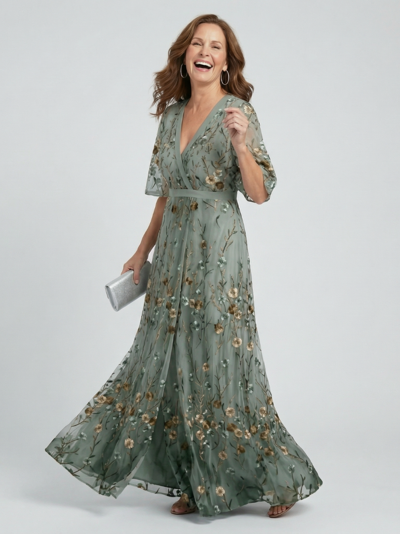 Abigail | Halter Bloom Flow Maxi Dress