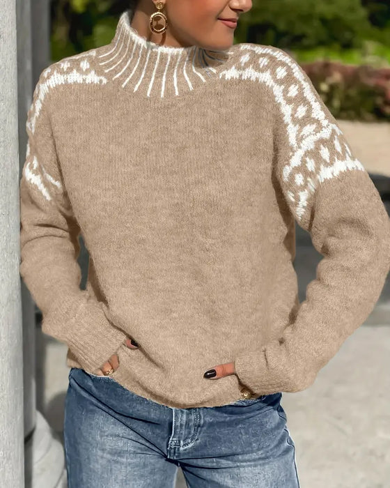 Miranda – Nordic Knit Turtleneck Jumper