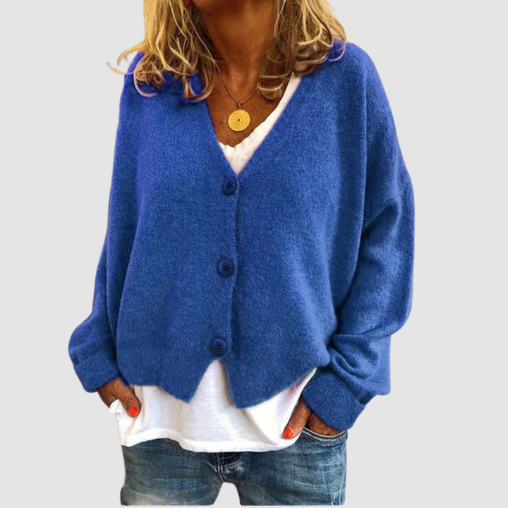 Anthea – Classic Button-Up Knit Cardigan