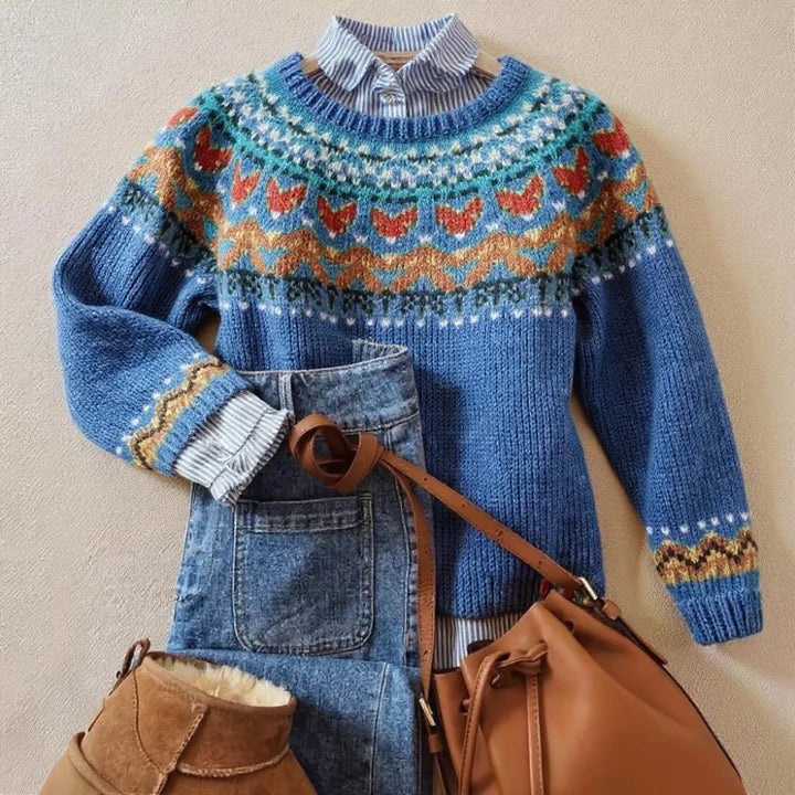 Yvette – Fair Isle Knit Jumper