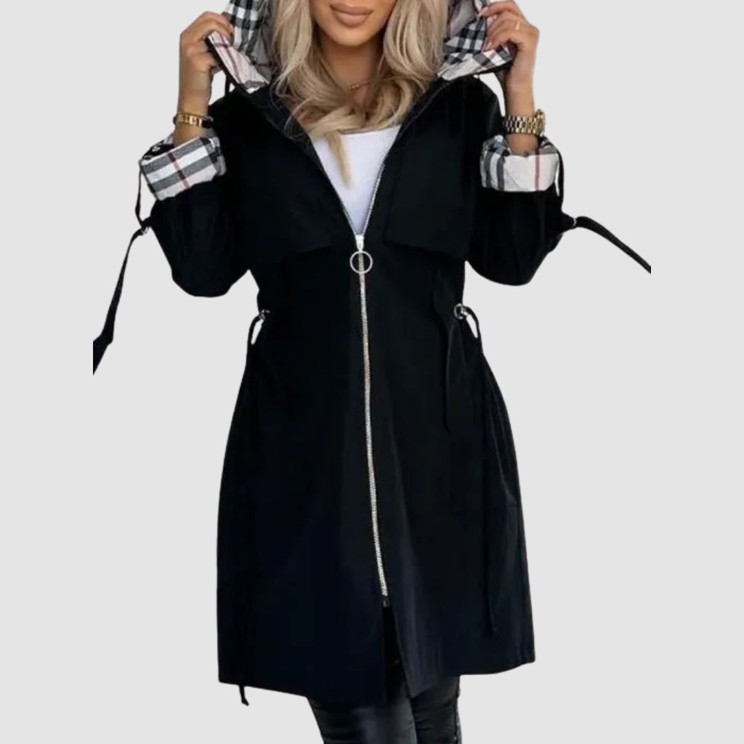 Ione – Hooded Zip-Up Windproof Coat
