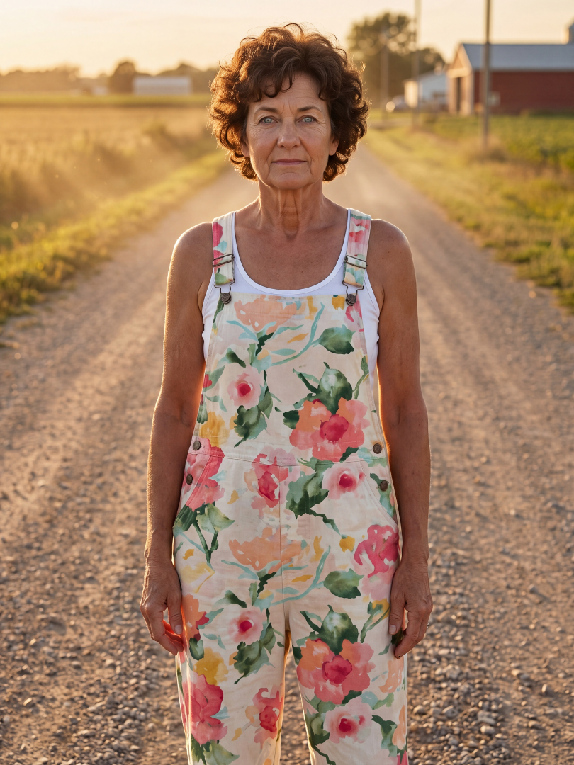 Christen | Floral-Print Dungarees
