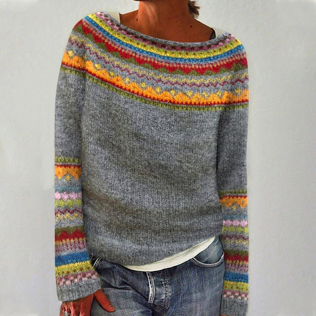 Orla – Patterned Knit Jumper