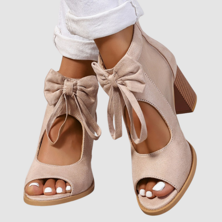 Nira | Bow Charm Orthopaedic Heels