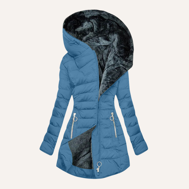 Ida – Quilted Faux-Fur-Lined Hooded Coat