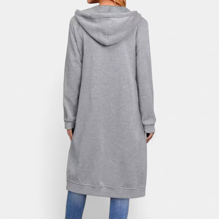 Marina – Relaxed Zip-Up Longline Hoodie