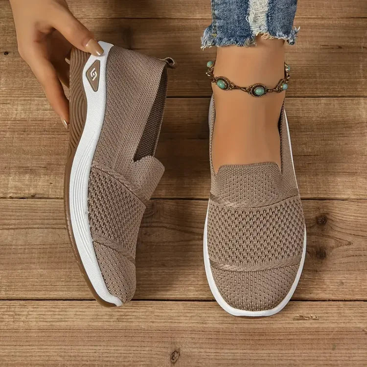 Daphne – Orthopaedic Knit Slip-On Trainers