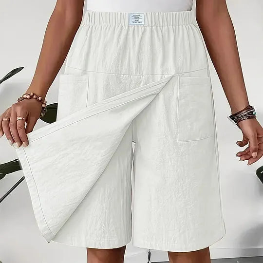 Lowri – Relaxed Wide Leg Casual Shorts