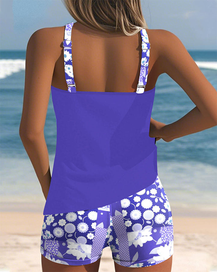 Della | Floral Two-Piece Swim Set