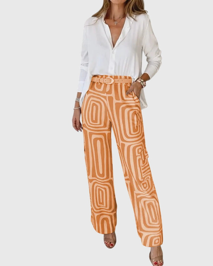 Averie | Stylish Trousers + Free Blouse & Belt