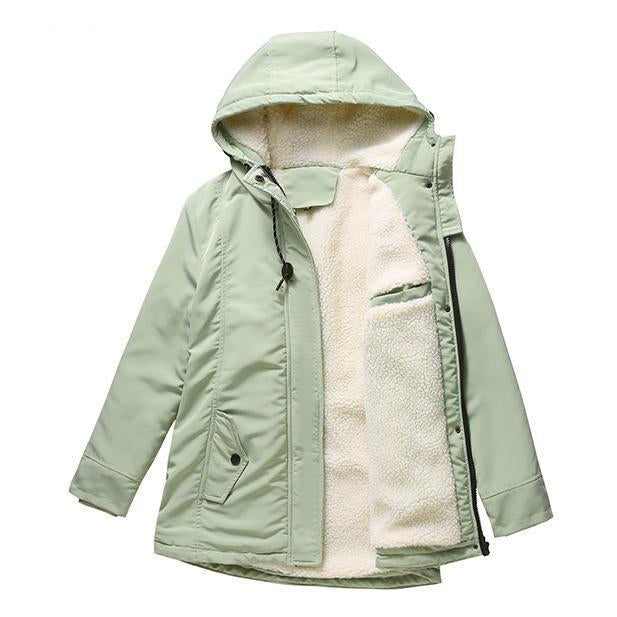 Emmeline – Hooded Winter Coat with Sherpa Lining