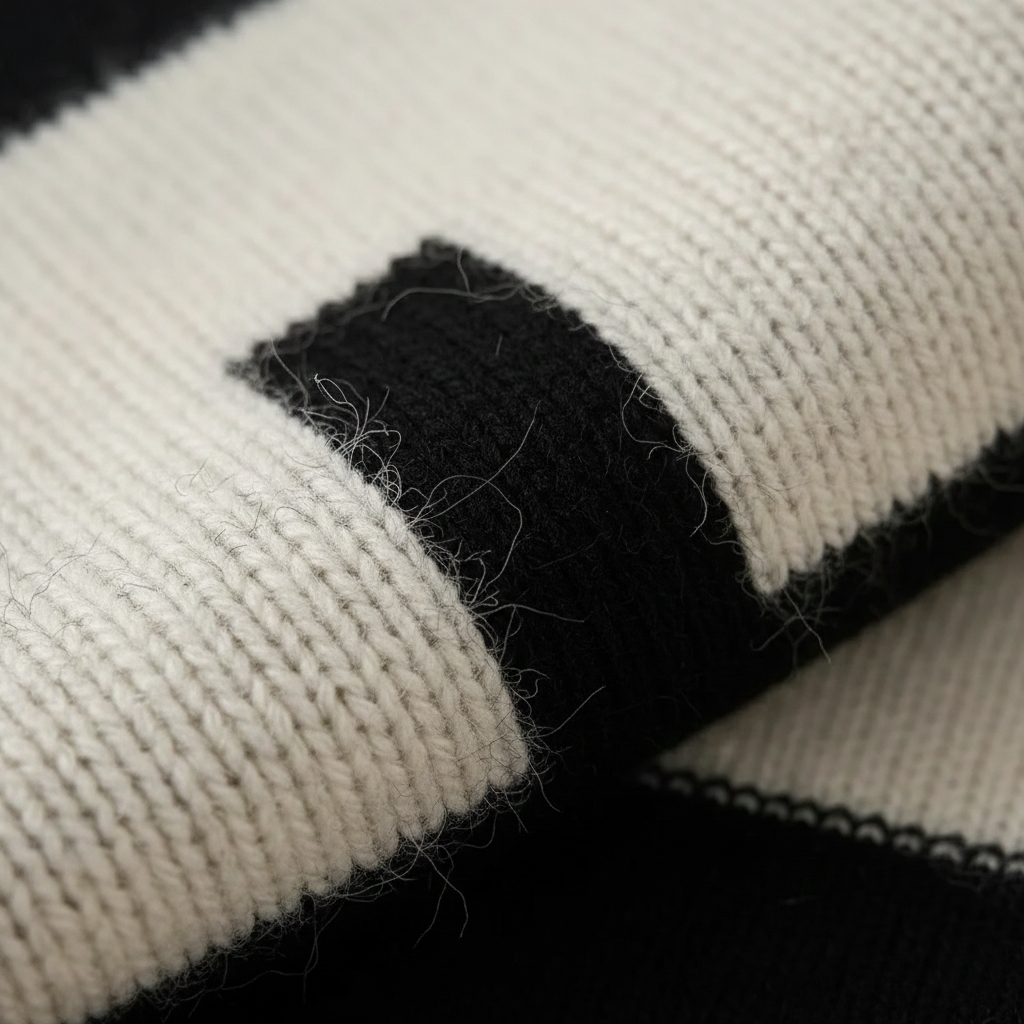 Clemency – Geometric Block Knit Jumper