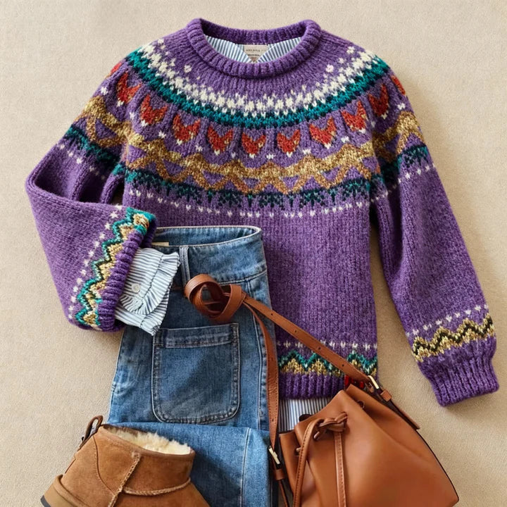 Leonora – Classic Fair Isle Knit Jumper