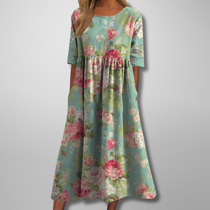 September | Relaxed Floral Midi Dress