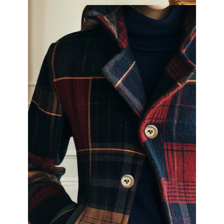 Yvonne – Classic Plaid Tailored Jacket