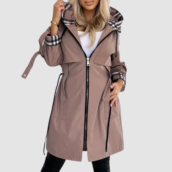 Ione – Hooded Zip-Up Windproof Coat