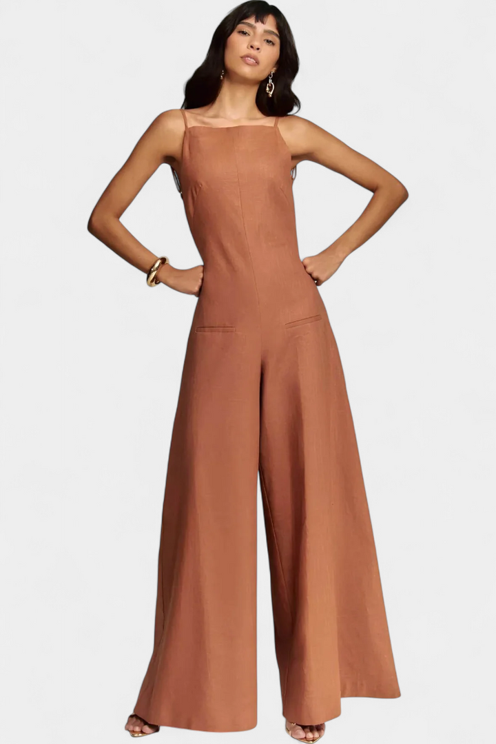 Georgiana – Wide Leg Structured Jumpsuit