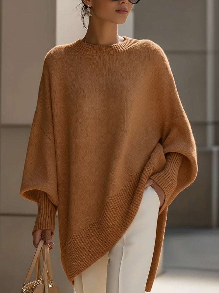 Bryony – Oversized Asymmetric Knit Jumper