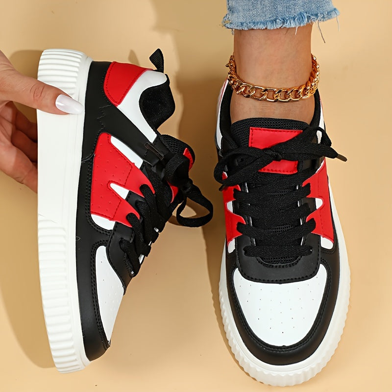 Peggy – Lace-Up Flatform Trainers